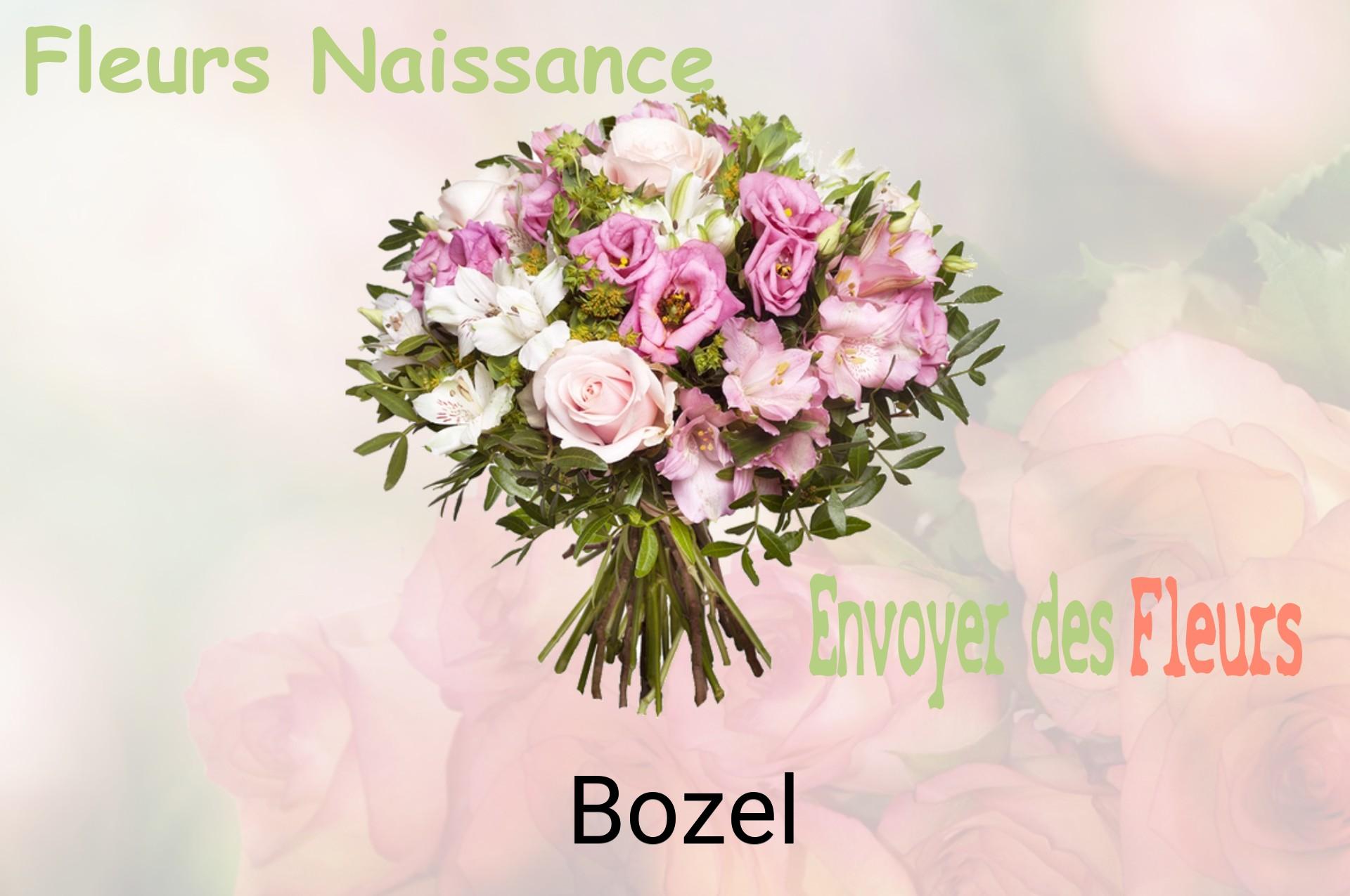 Bouquet de fleurs de naissance livré à Bozel